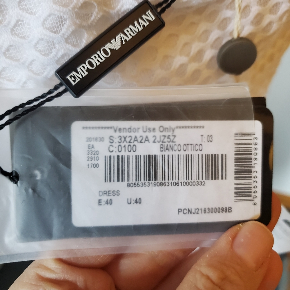 NWT Emporio Armani Spring 2016 Eyelet Dress, Size EU 40 - Picture 14 of 17